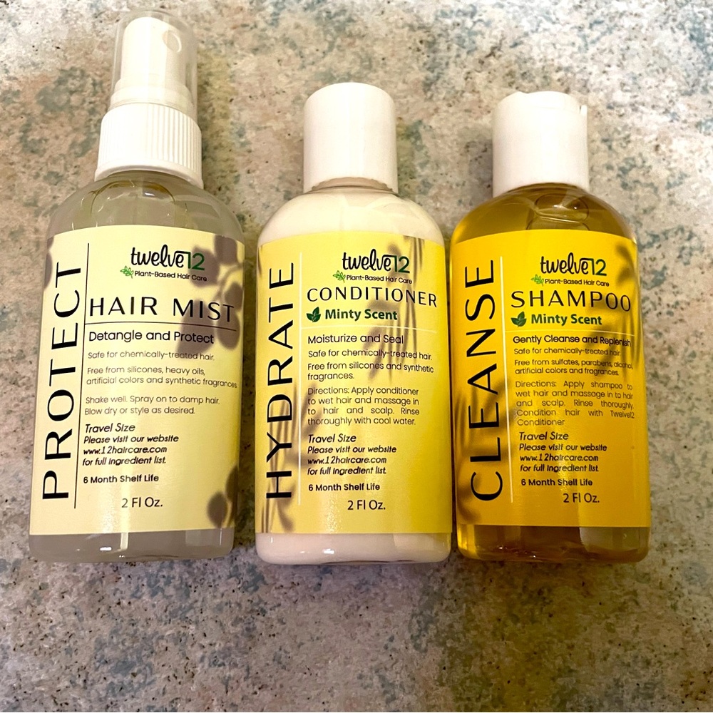 Twelve12 Hair Care Bundle - Sample Trio (New/Never Used)